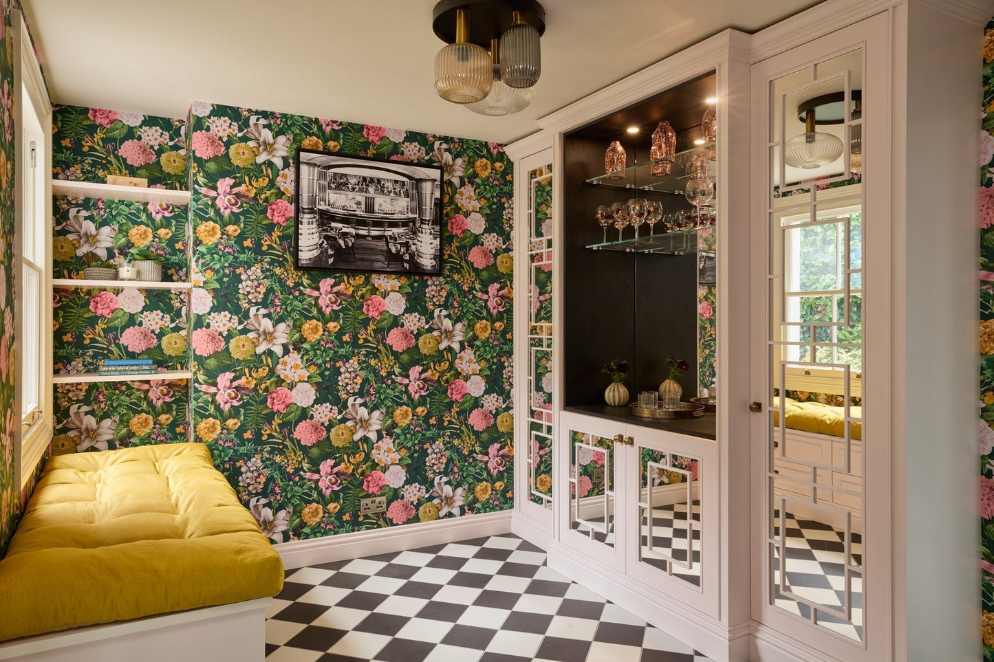 Brompton Porcelain Milk and Liquorice Checkerboard - Utility Room by @sherylphillips007