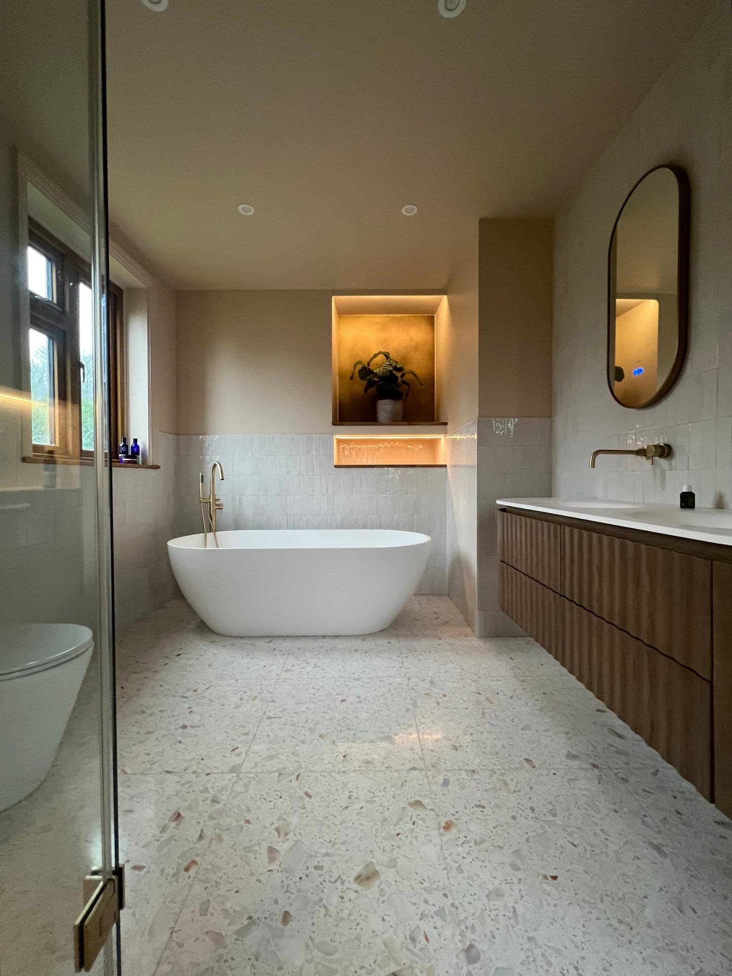 Rialto Terrazzo Veneta and Seashell Snow - Bathroom Renovation - South England