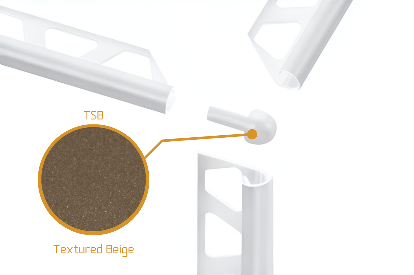 Schluter Rondec RO - External Corner Powder Coated Aluminium