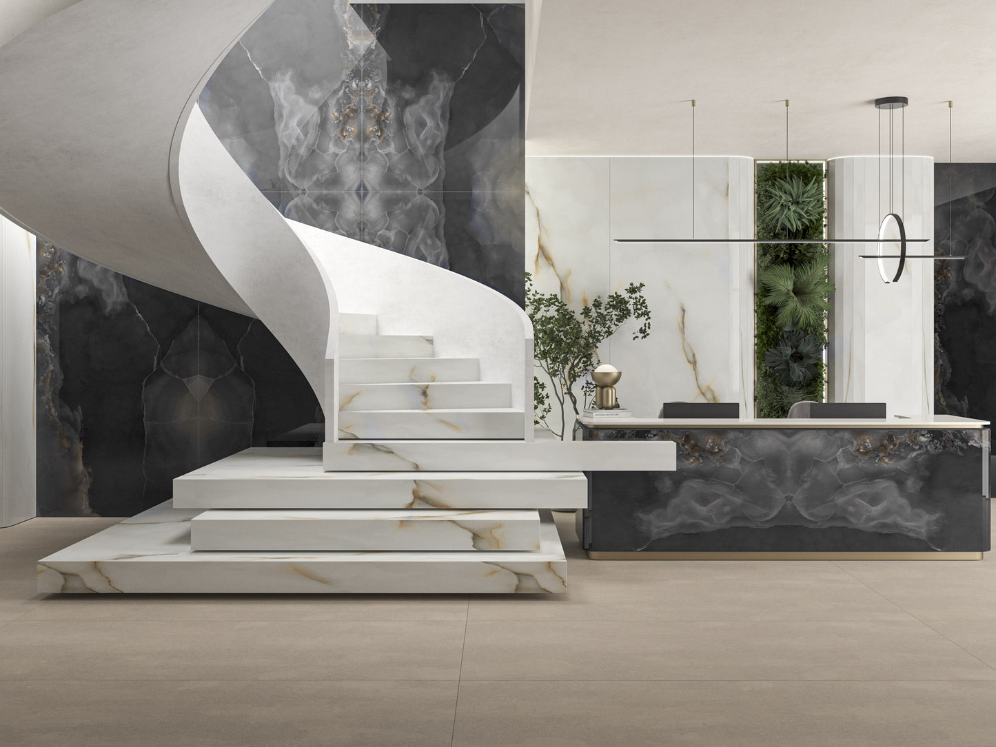 Onici Onyx Black Bookmatched (Full Lappato)