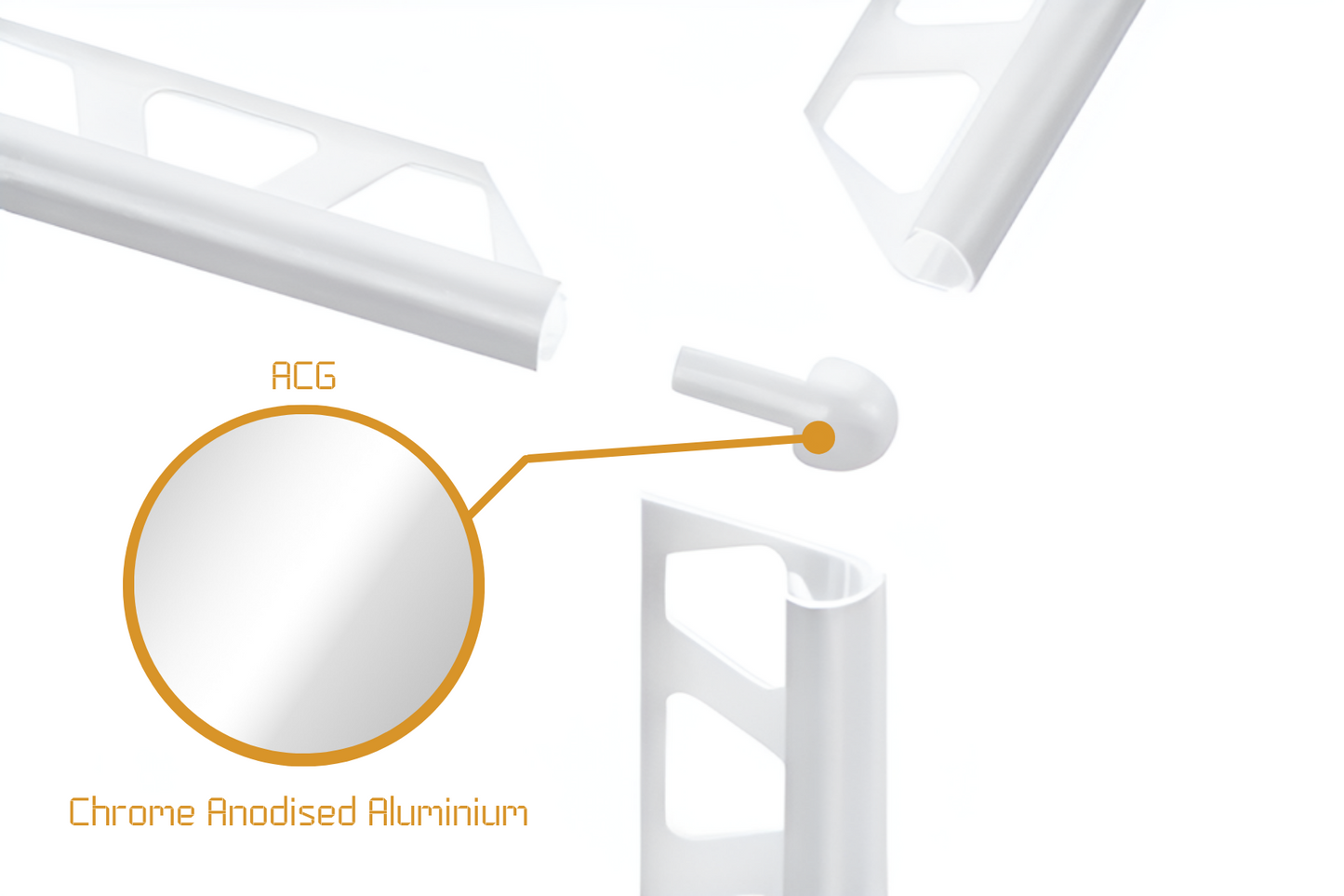 Schluter Rondec RO - External Corner Anodised Aluminium