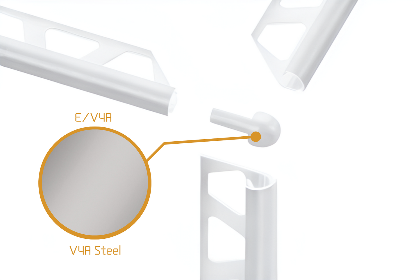 Schluter Rondec RO - External Corner V4A Steel