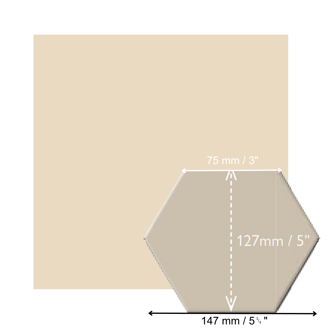 Classic Hexagons - White