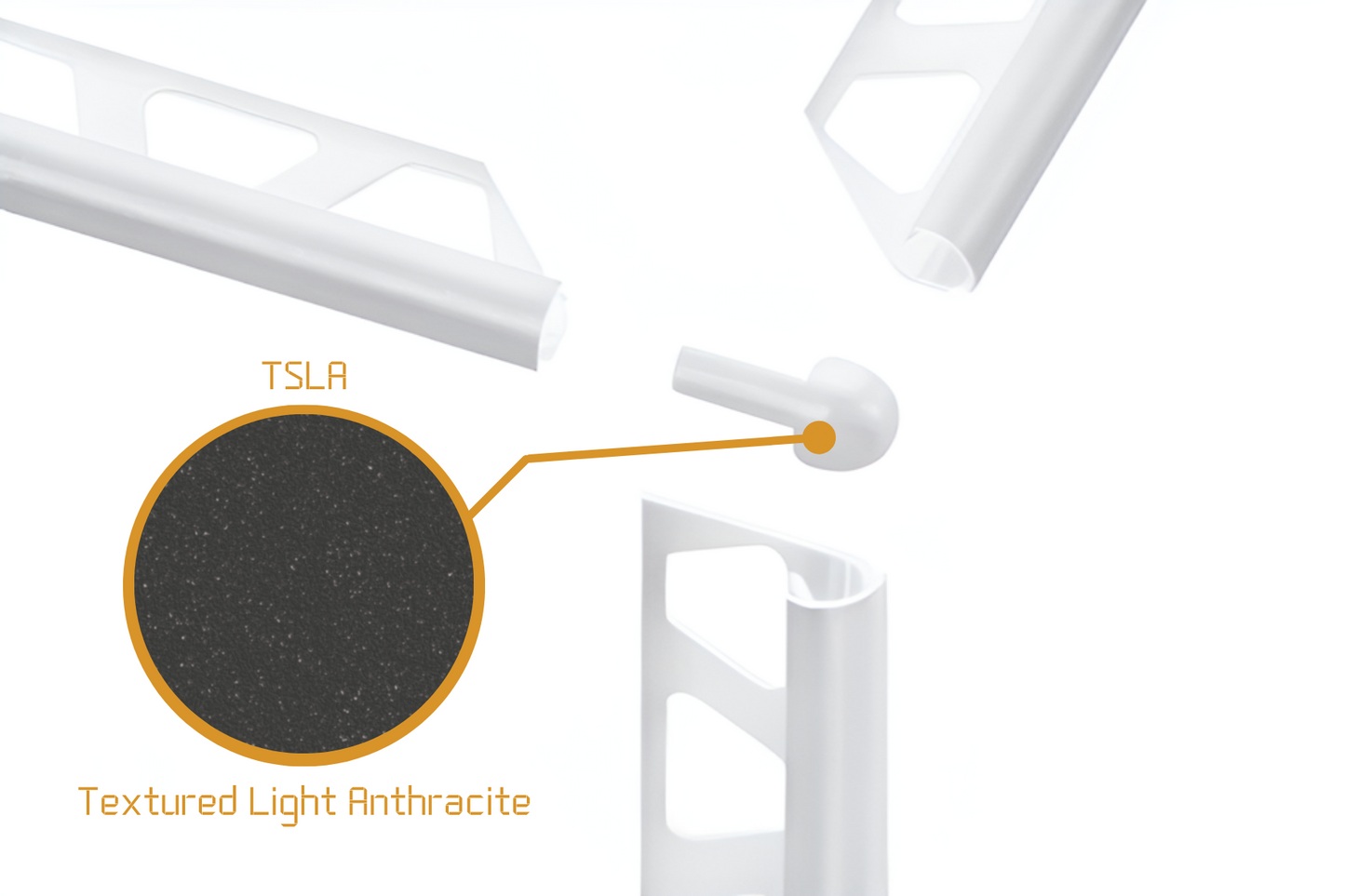 Schluter Rondec RO - External Corner Powder Coated Aluminium