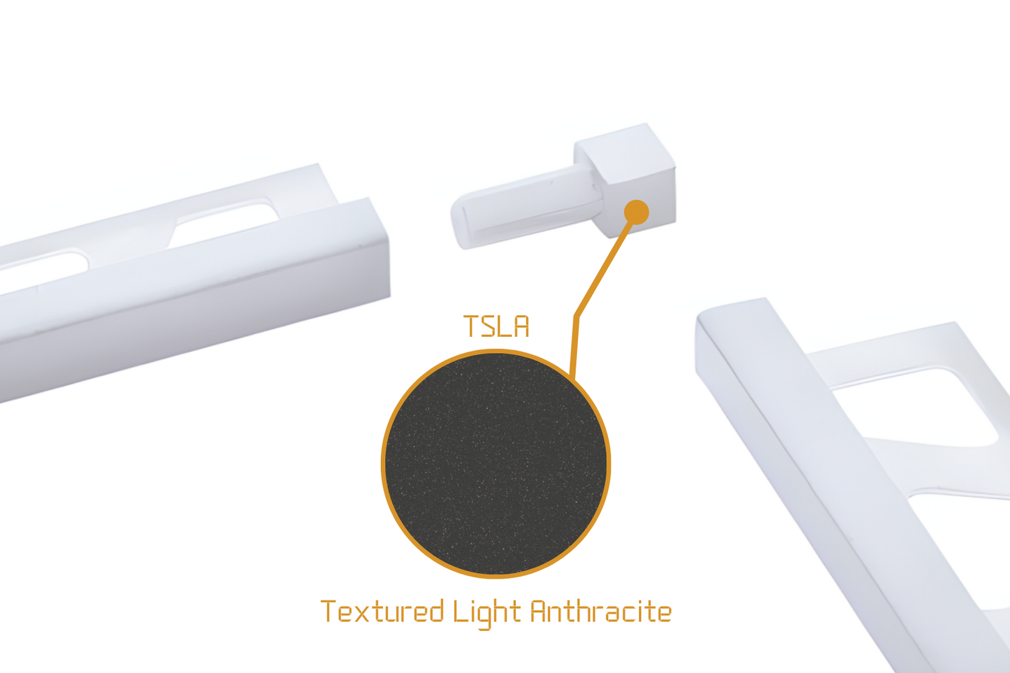 Schluter Quadec Q - Solid Internal/External Corner Powder Coated Aluminium