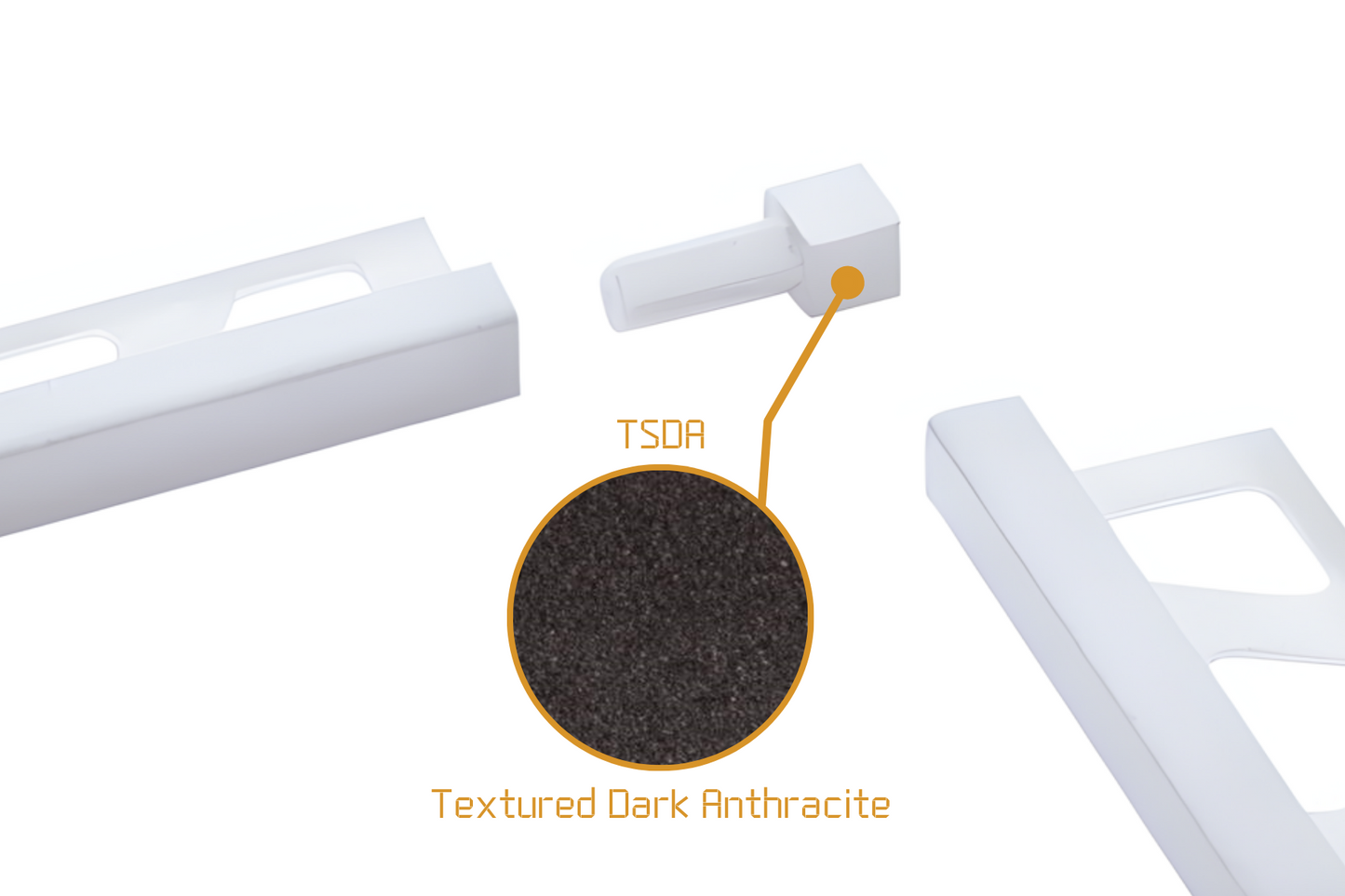 Schluter Quadec Q - Solid Internal/External Corner Powder Coated Aluminium