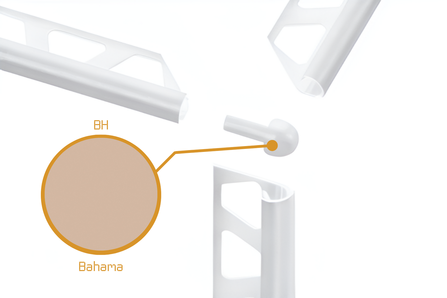 Schluter Rondec RO - External Corner Powder Coated Aluminium