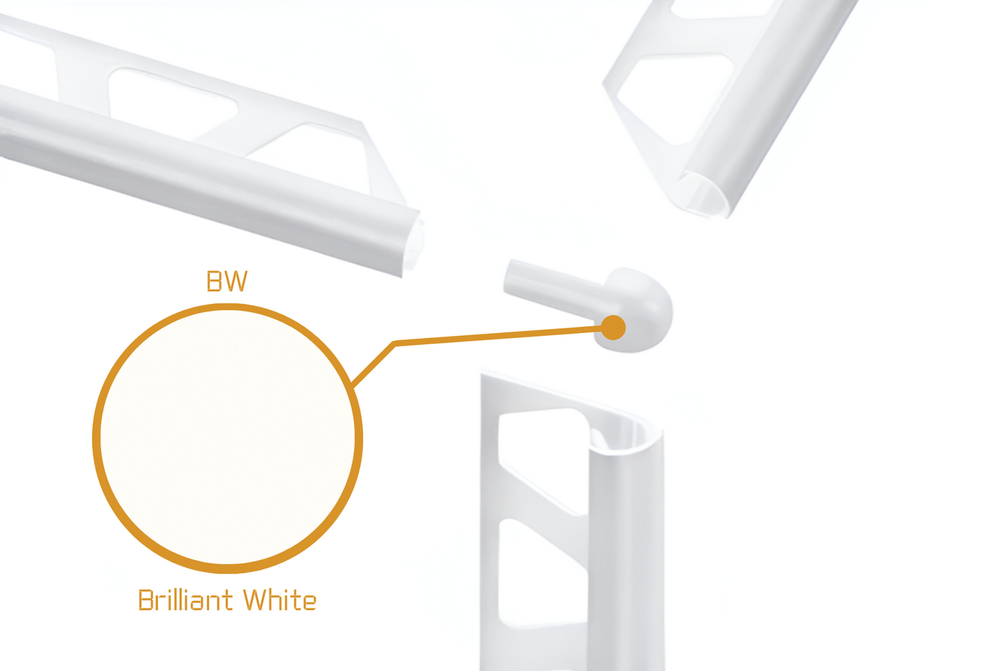 Schluter Rondec RO - External Corner Powder Coated Aluminium
