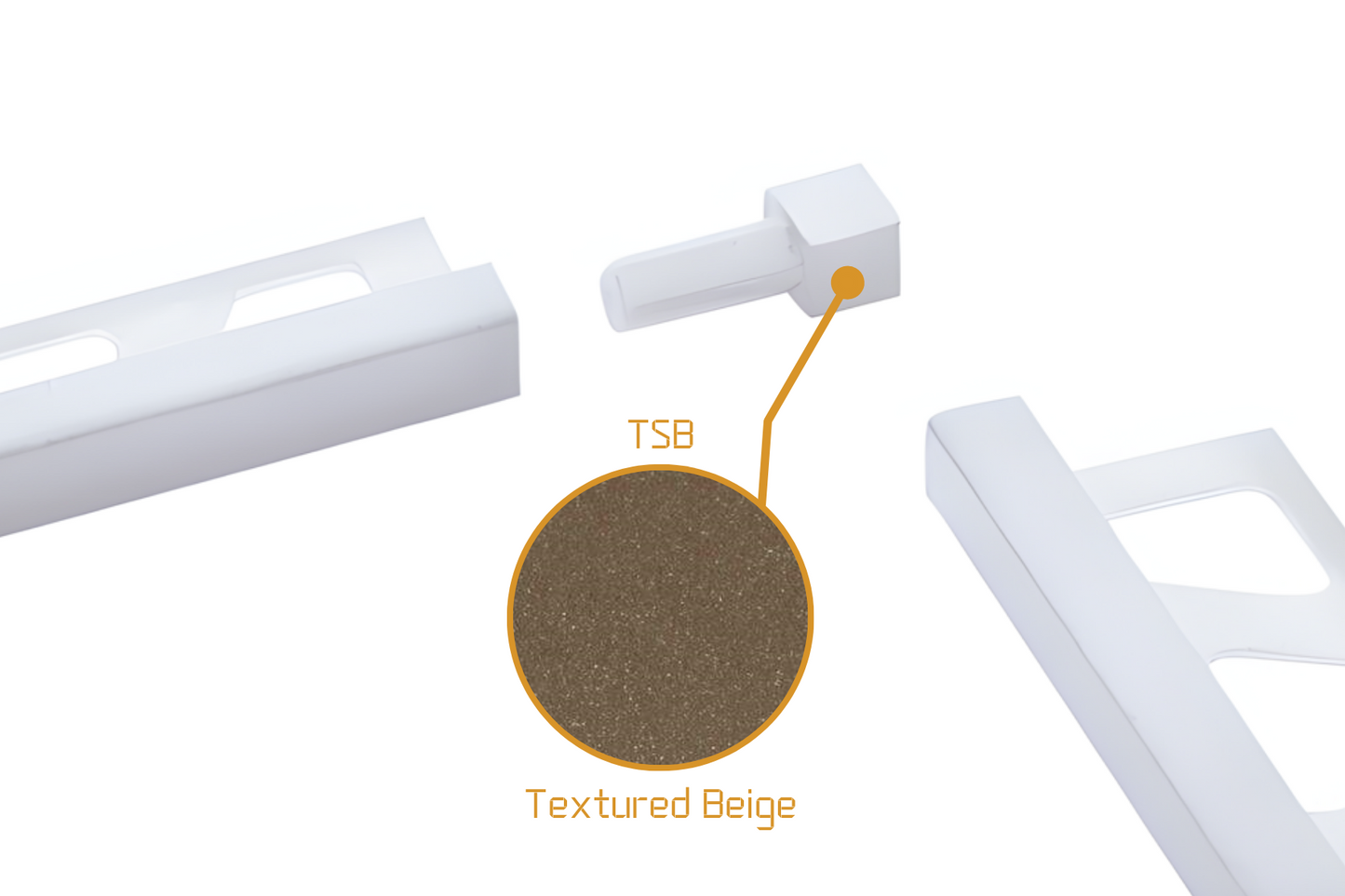 Schluter Quadec Q - Solid Internal/External Corner Powder Coated Aluminium