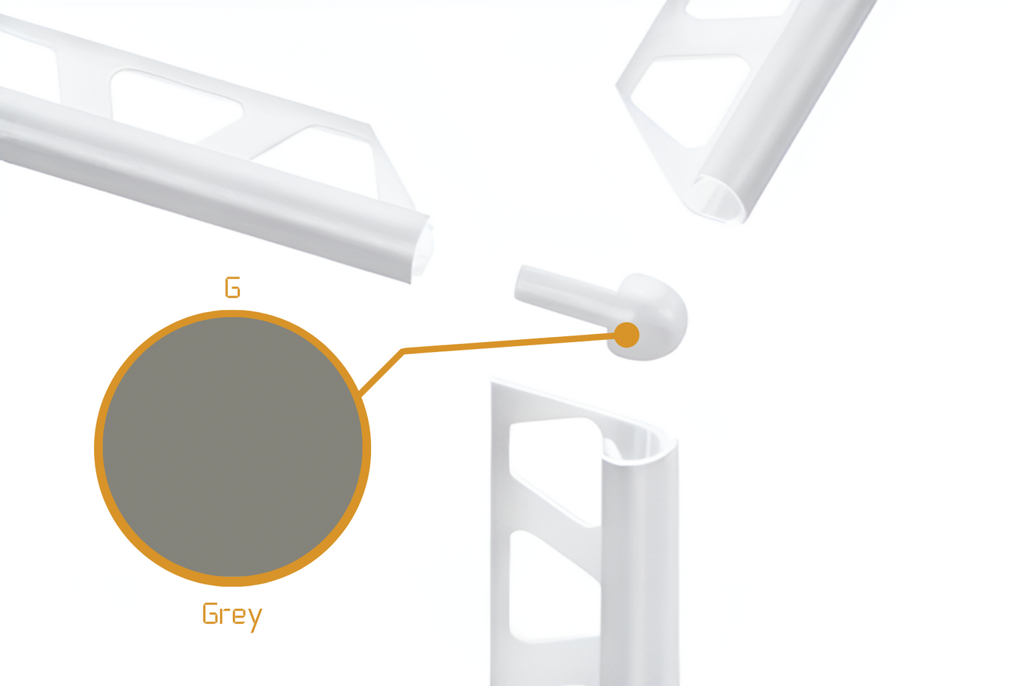 Schluter Rondec RO - External Corner Powder Coated Aluminium