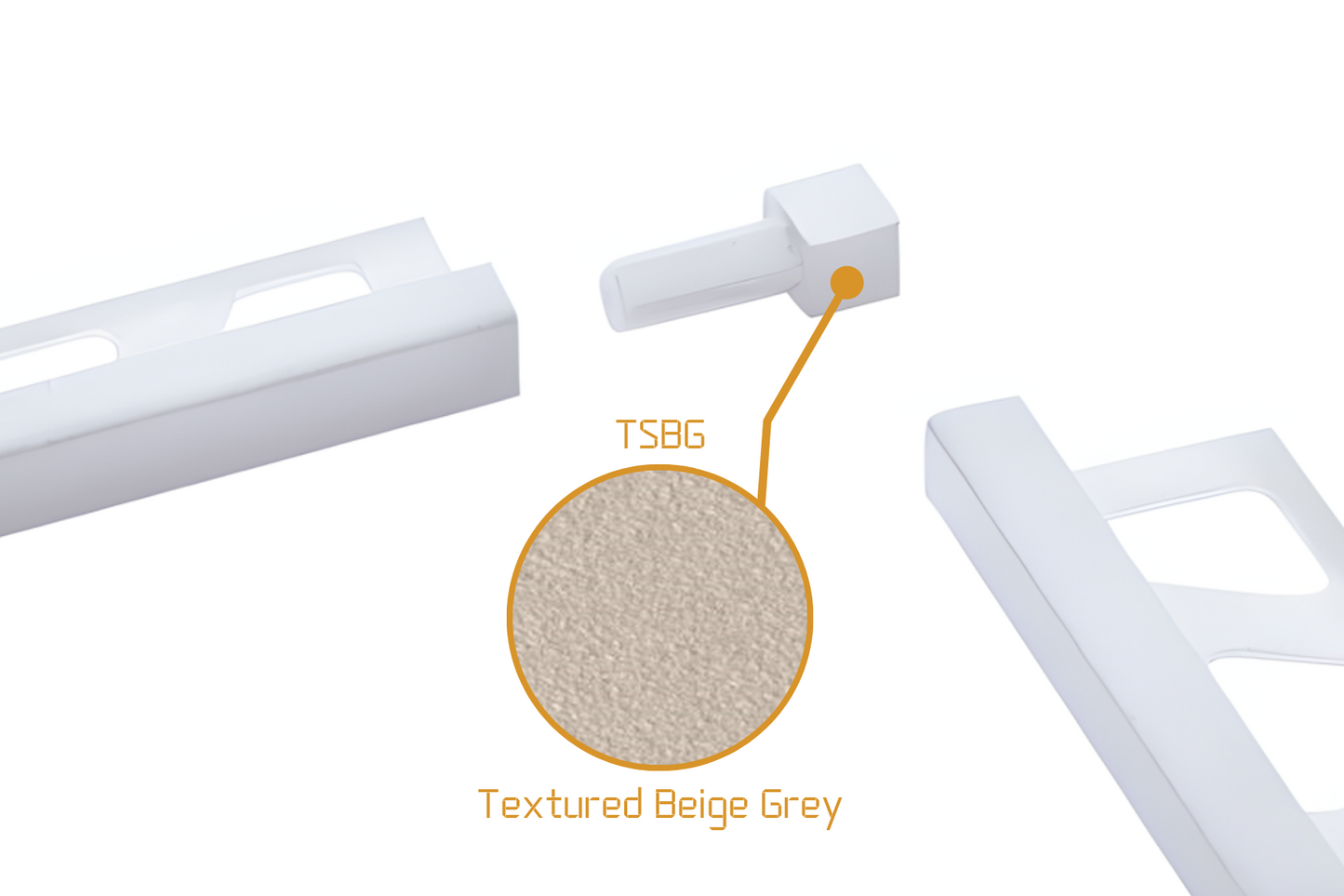 Schluter Quadec Q - Solid Internal/External Corner Powder Coated Aluminium