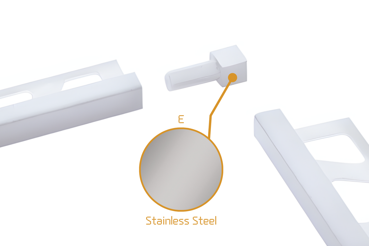 Schluter Quadec Q - Die Cast Internal/External Corner Stainless Steel