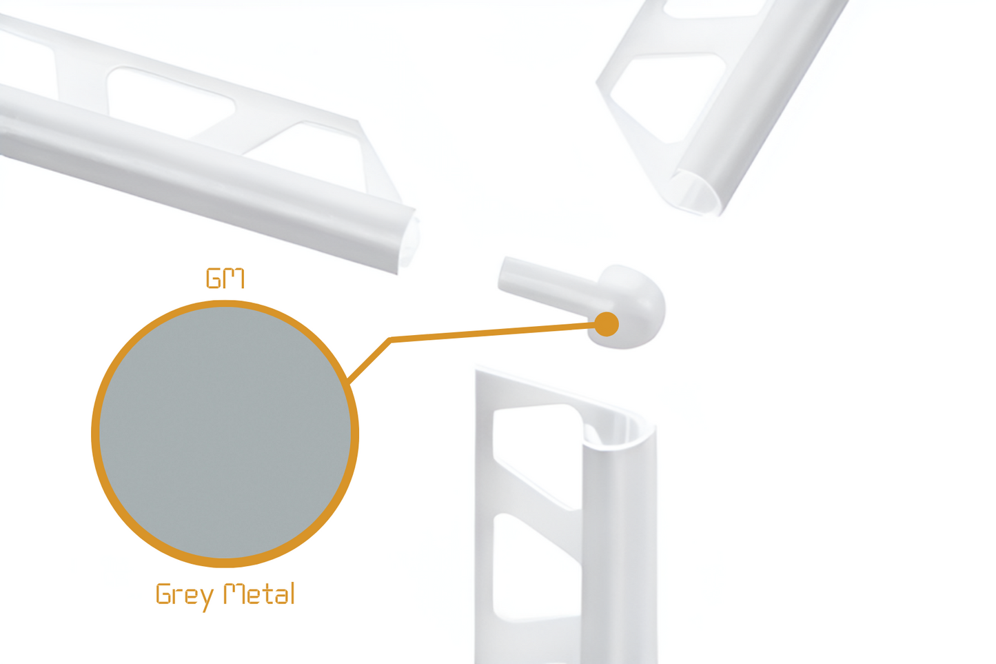 Schluter Rondec RO - External Corner Powder Coated Aluminium