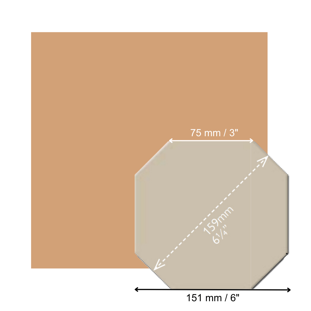Octagons (Large) - Buff