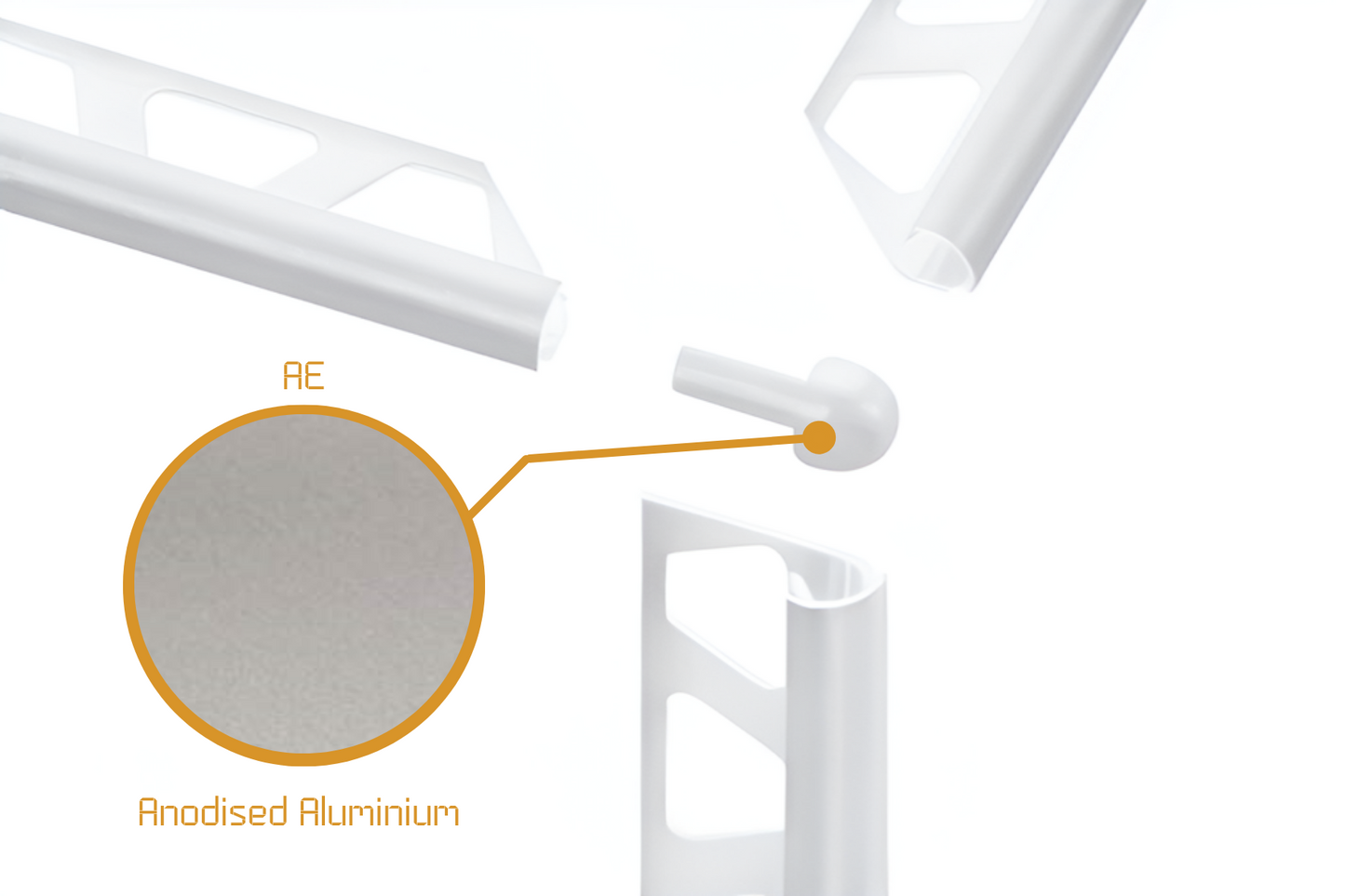 Schluter Rondec RO - External Corner Anodised Aluminium