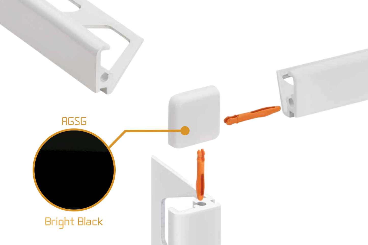 Schluter Jolly J - External Corner - Anodised Aluminium