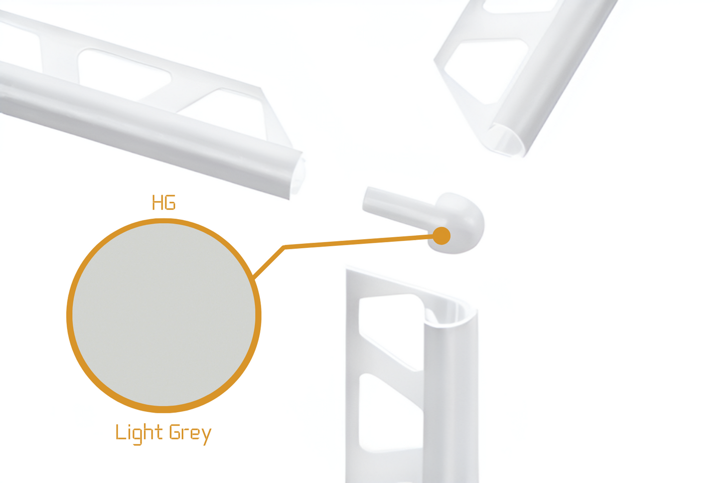 Schluter Rondec RO - External Corner Powder Coated Aluminium