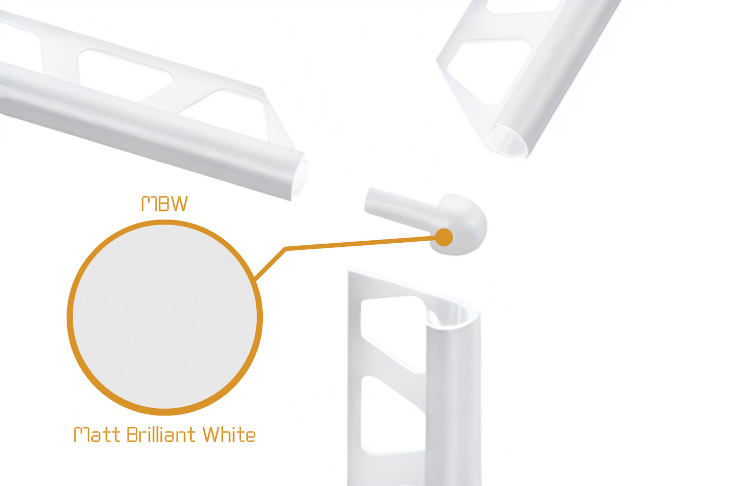 Schluter Rondec RO - External Corner Powder Coated Aluminium