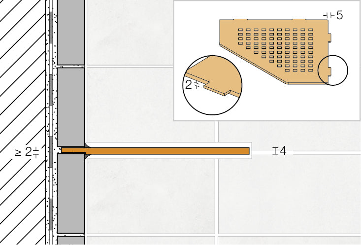 Schluter Shelf E S2 Wave Design