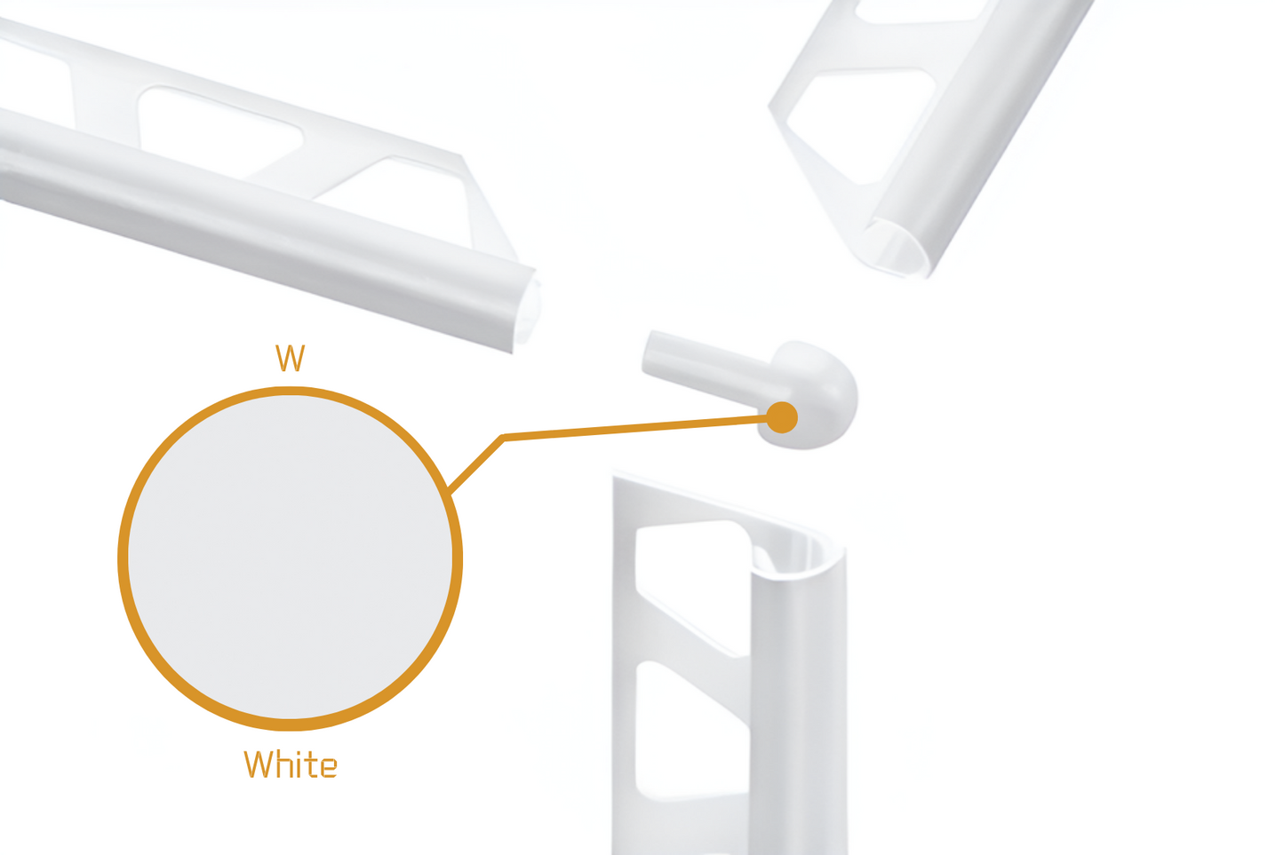 Schluter Rondec RO - External Corner Powder Coated Aluminium
