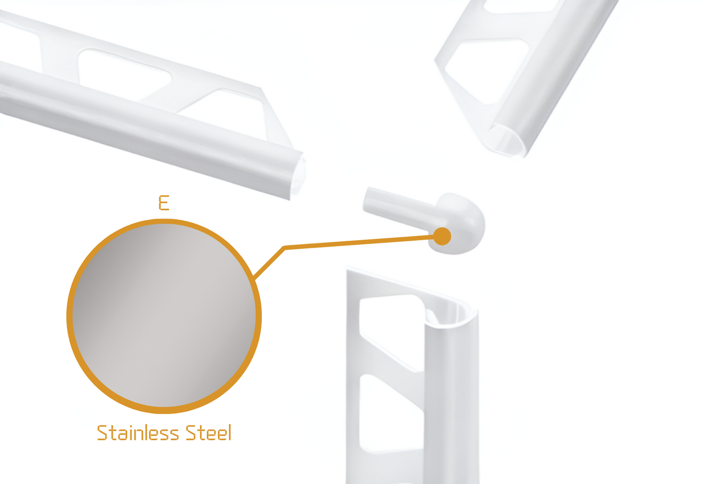 Schluter Rondec RO - External Corner Stainless Steel