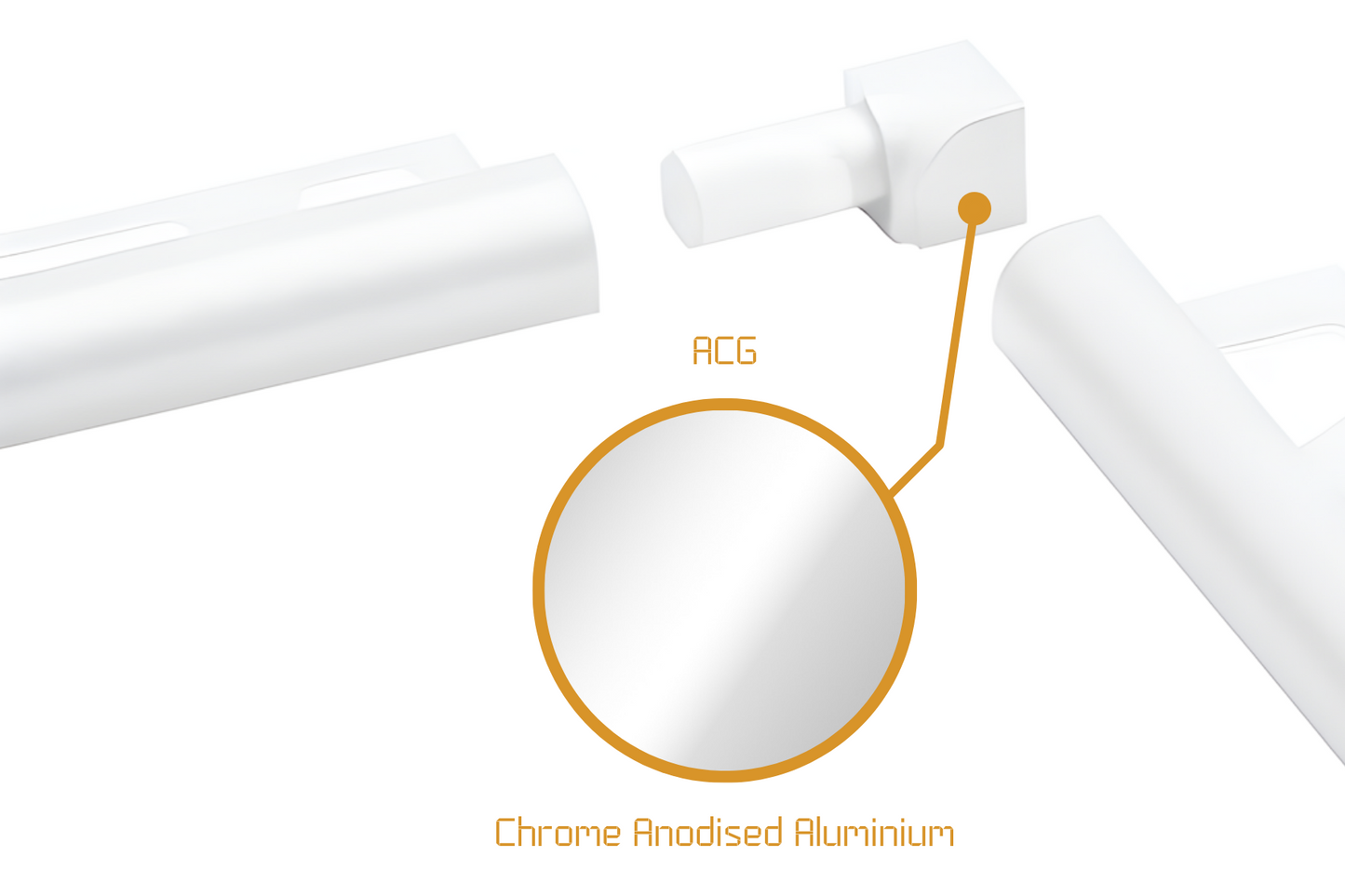 Schluter Rondec RO - Internal Corner Anodised Aluminium
