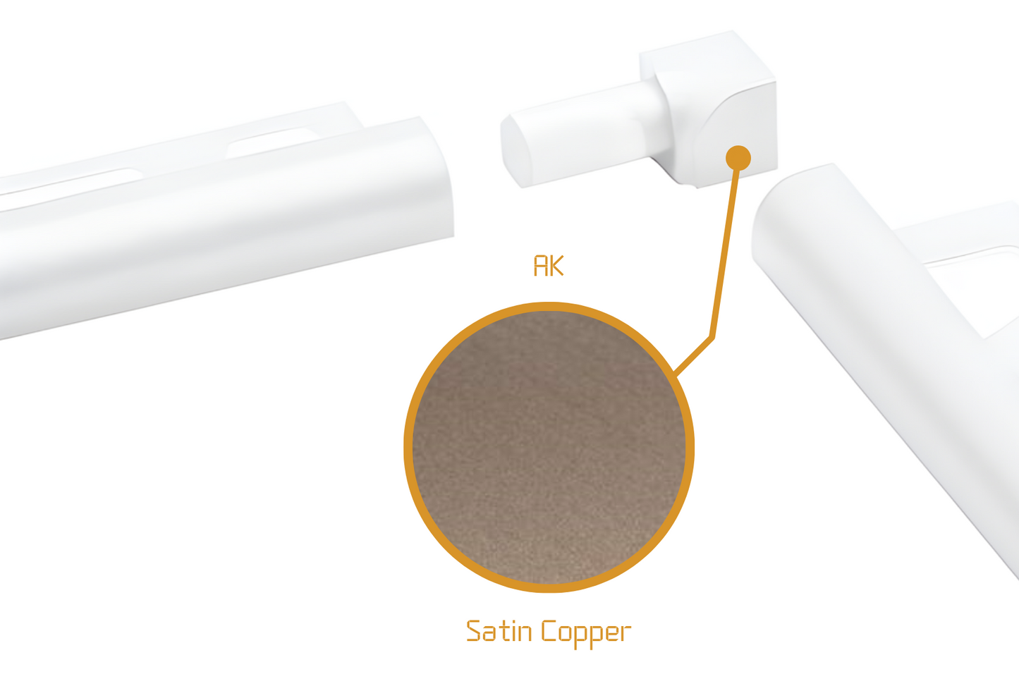 Schluter Rondec RO - Internal Corner Anodised Aluminium