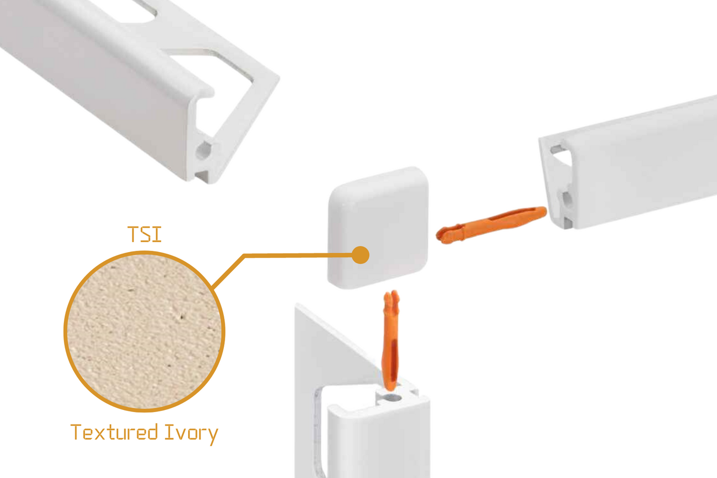 Schluter Jolly J - External Corner - Powder Coated Aluminium