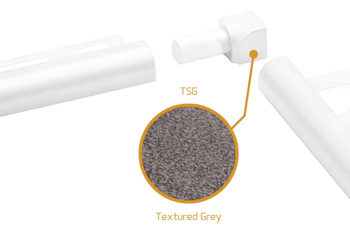 Schluter Rondec RO - Internal Corner Powder Coated Aluminium