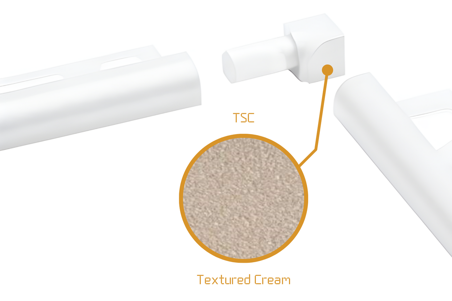Schluter Rondec RO - Internal Corner Powder Coated Aluminium