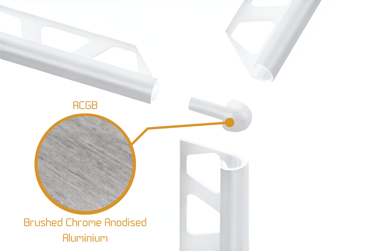Schluter Rondec RO - External Corner Anodised Aluminium