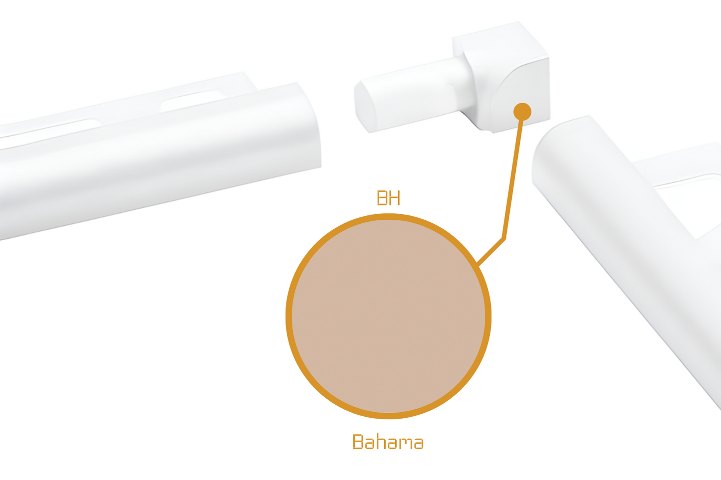 Schluter Rondec RO - Internal Corner Powder Coated Aluminium