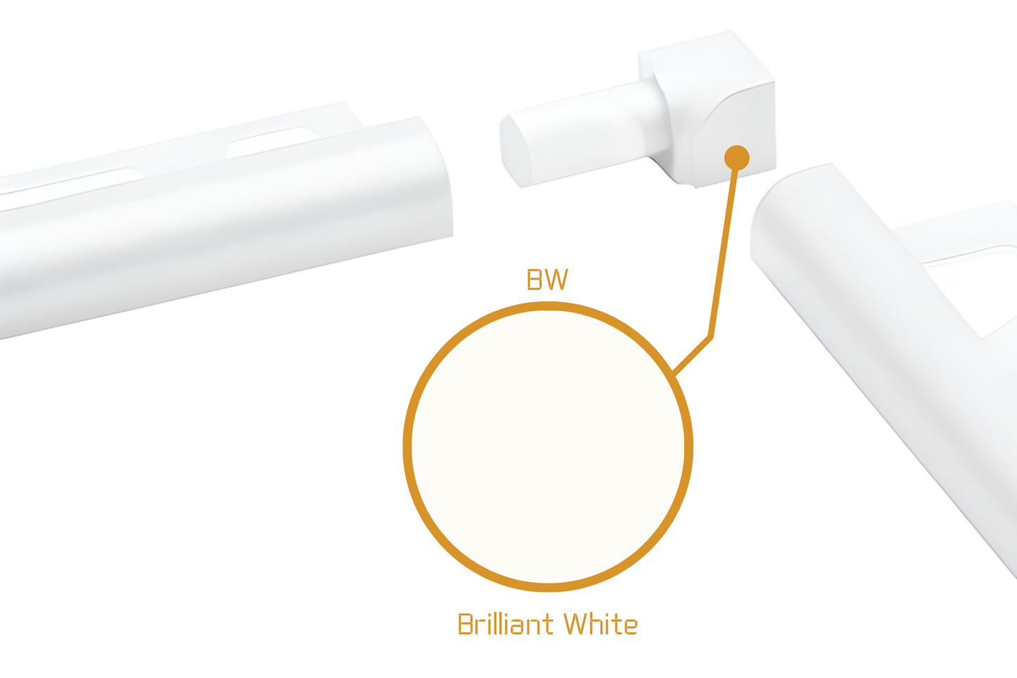 Schluter Rondec RO - Internal Corner Powder Coated Aluminium