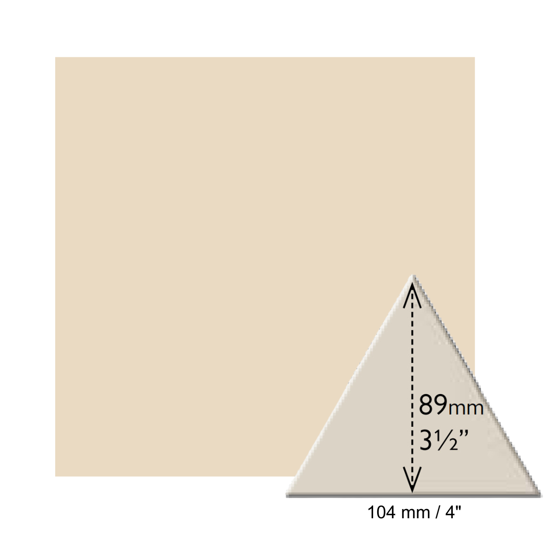 Equilateral Triangles - White