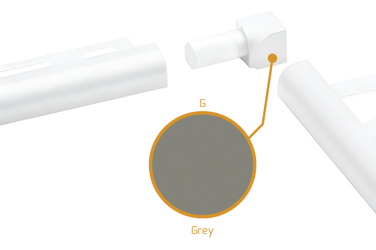 Schluter Rondec RO - Internal Corner Powder Coated Aluminium