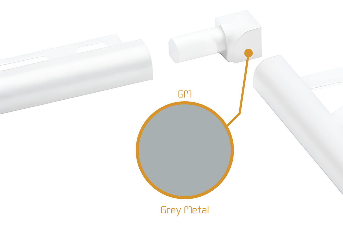 Schluter Rondec RO - Internal Corner Powder Coated Aluminium