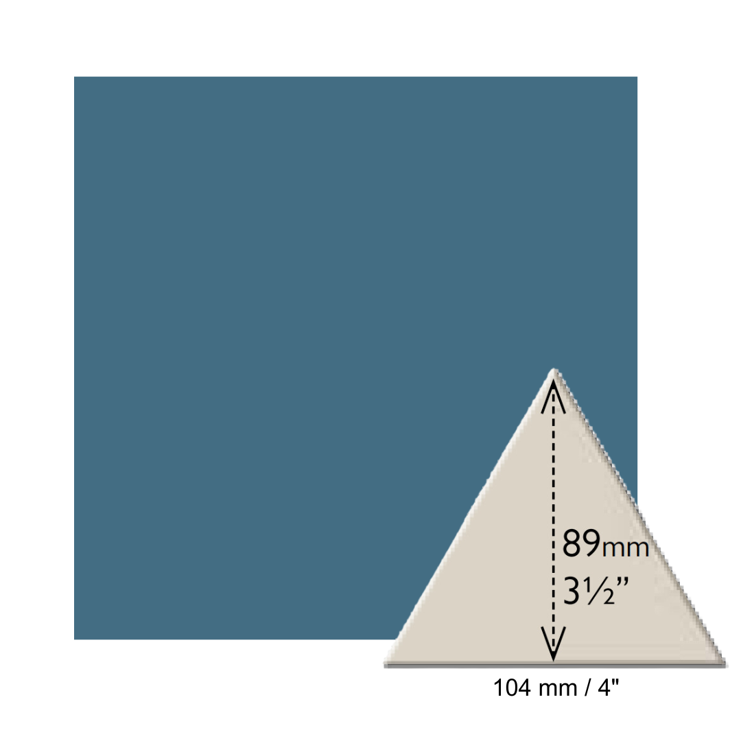 Equilateral Triangles - Pugin Blue