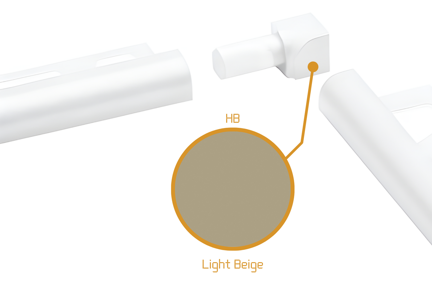 Schluter Rondec RO - Internal Corner Powder Coated Aluminium