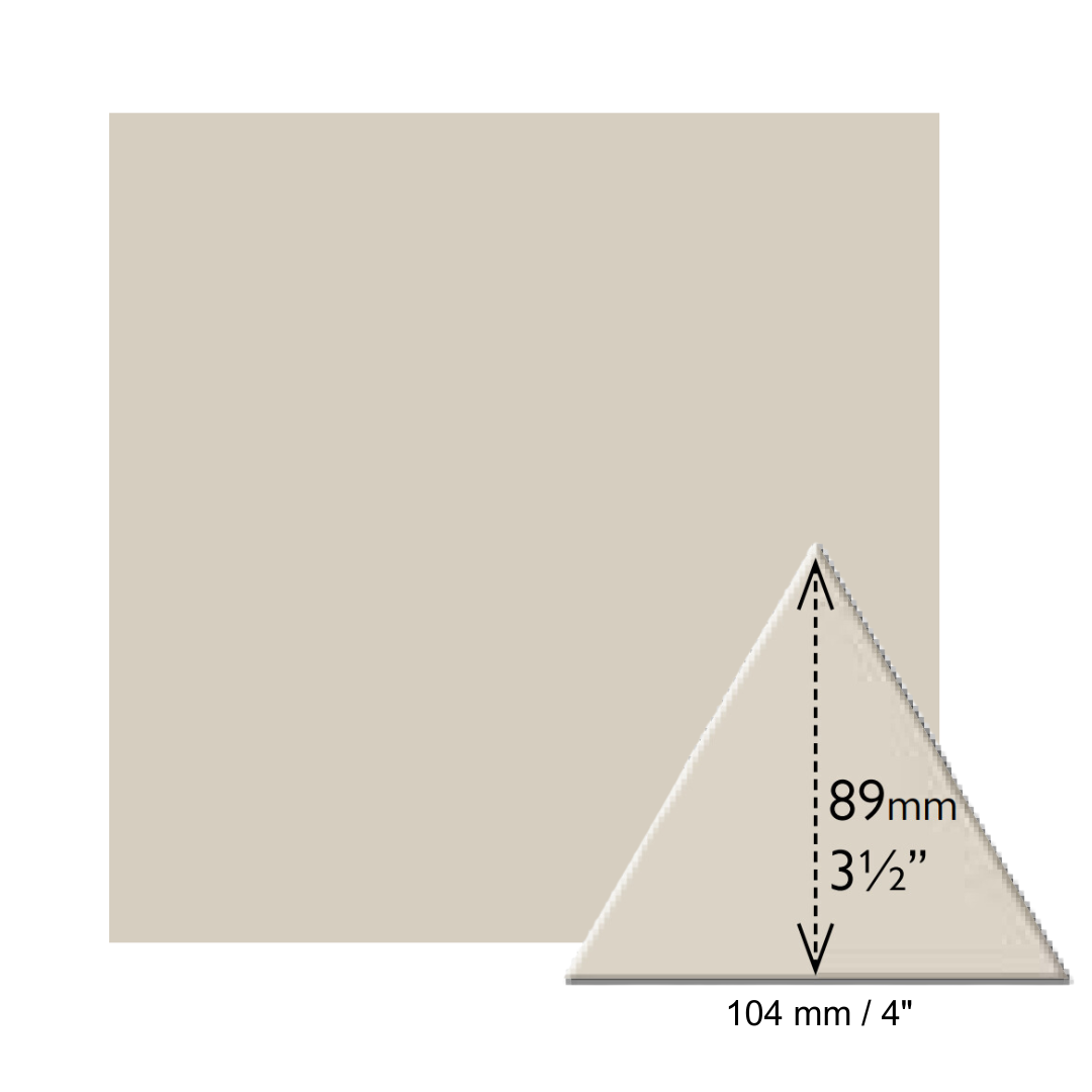 Equilateral Triangles - Dover White