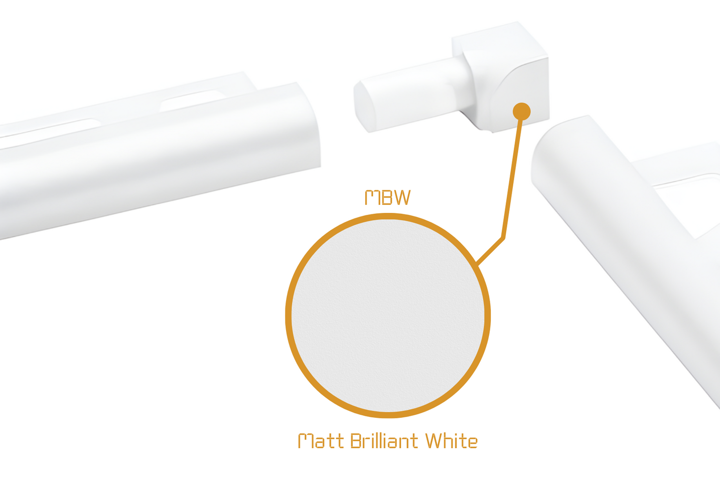 Schluter Rondec RO - Internal Corner Powder Coated Aluminium