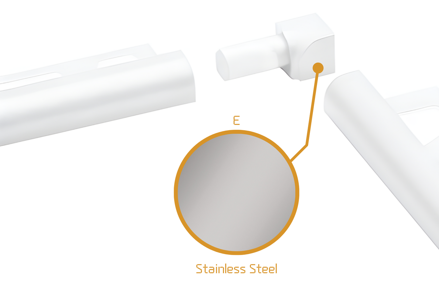 Schluter Rondec RO - Internal Corner Stainless Steel