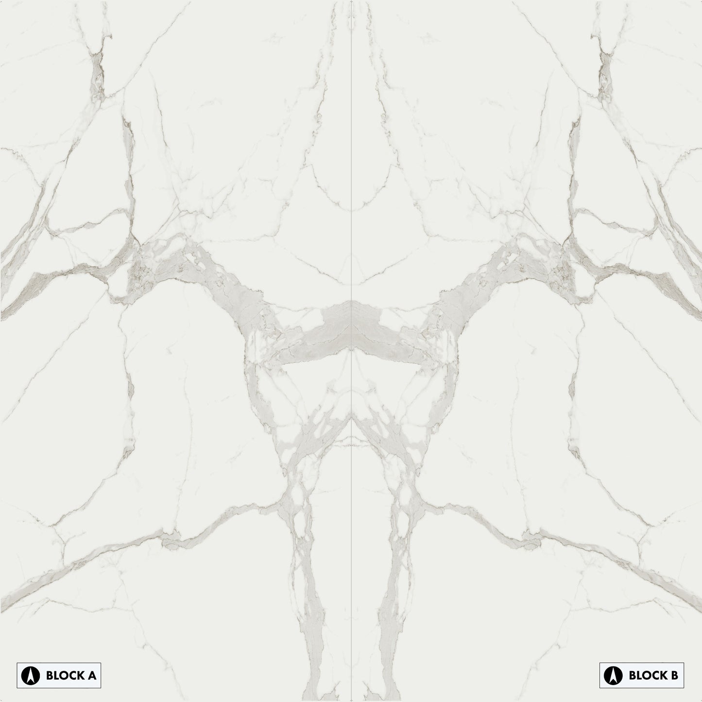 Marmi Marble Statuario Bookmatched (Matte)