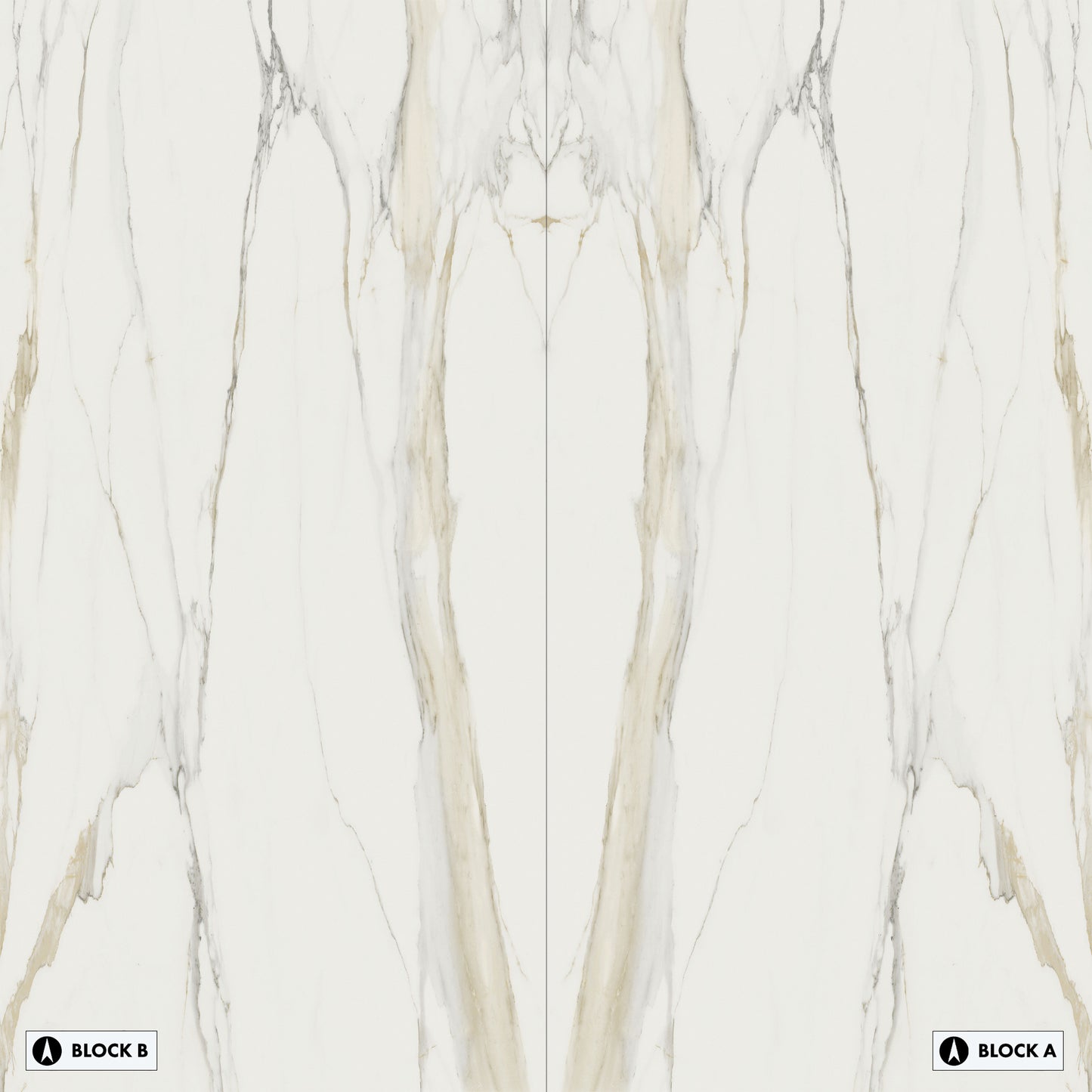 Marmi Marble Calacatta Gold Bookmatched (Matte)