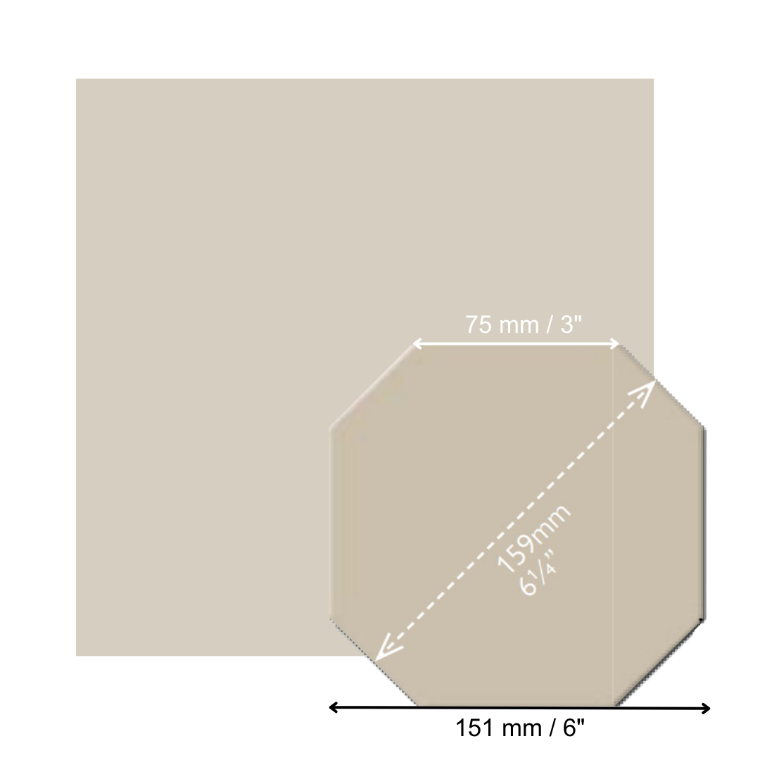 Octagons (Large) - Dover White