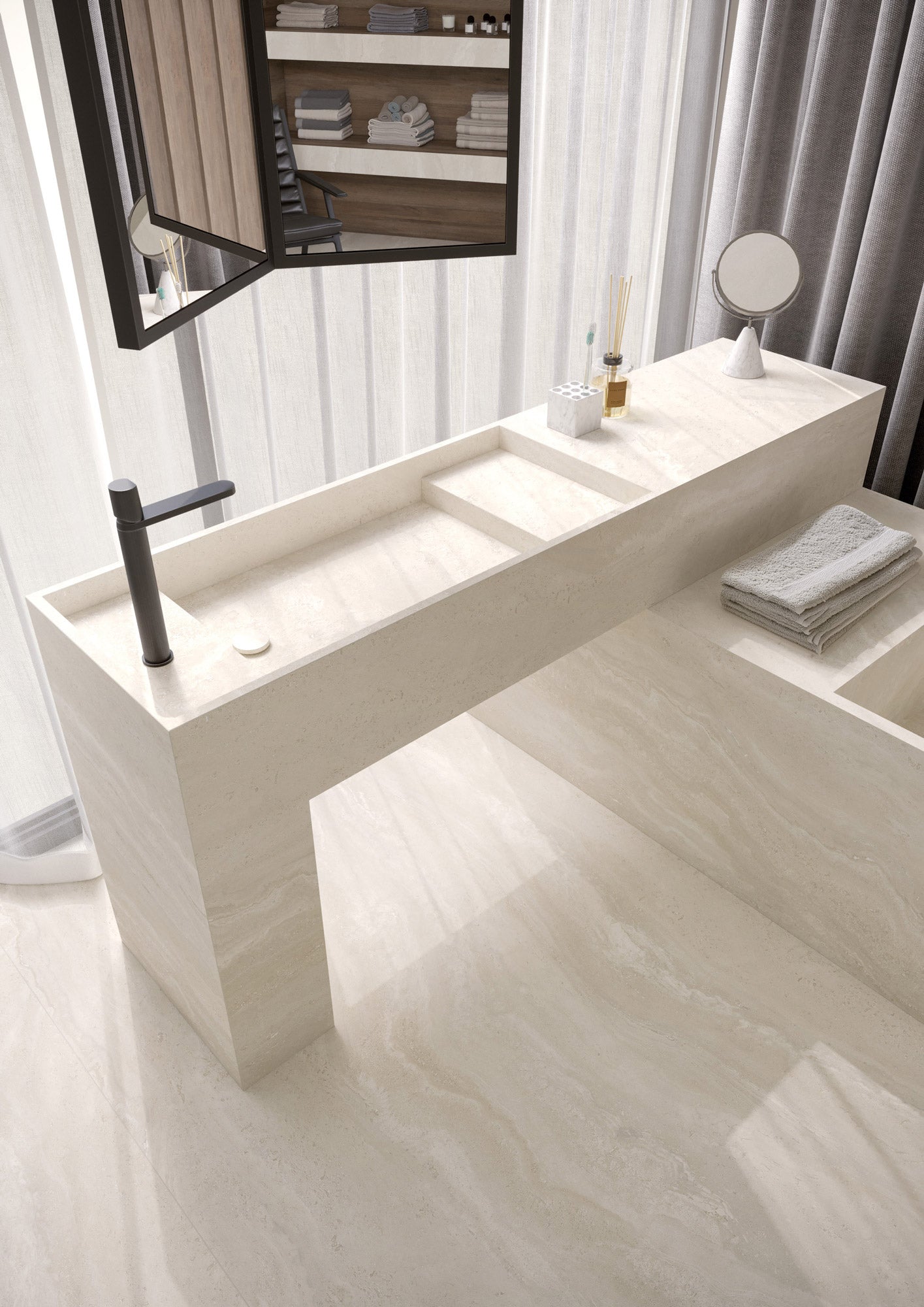 Pietre Pearl Travertine (Matte Silk)