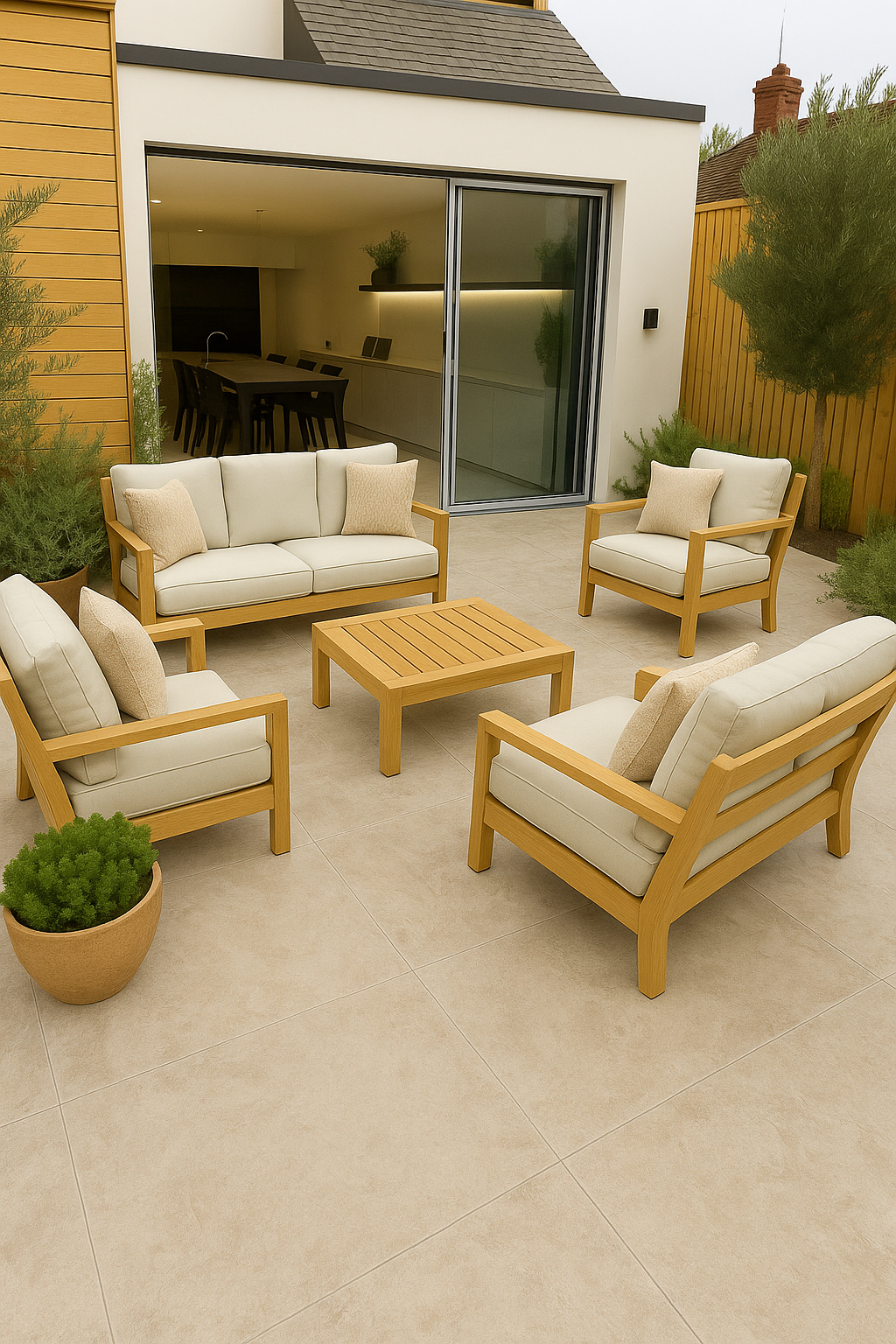 Dorset Stone Taupe 900x900x20mm Porcelain Paver