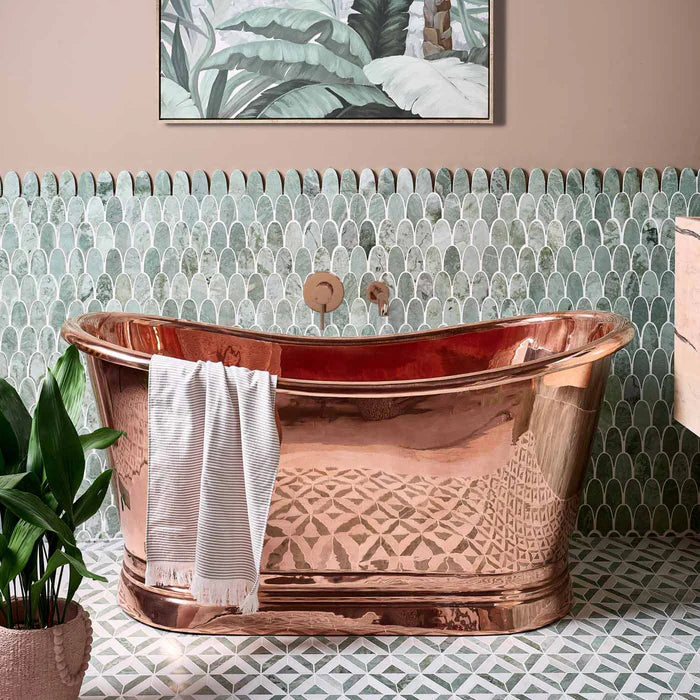 East Java Hummingbird Marble Plume Mosaic Honed Finish