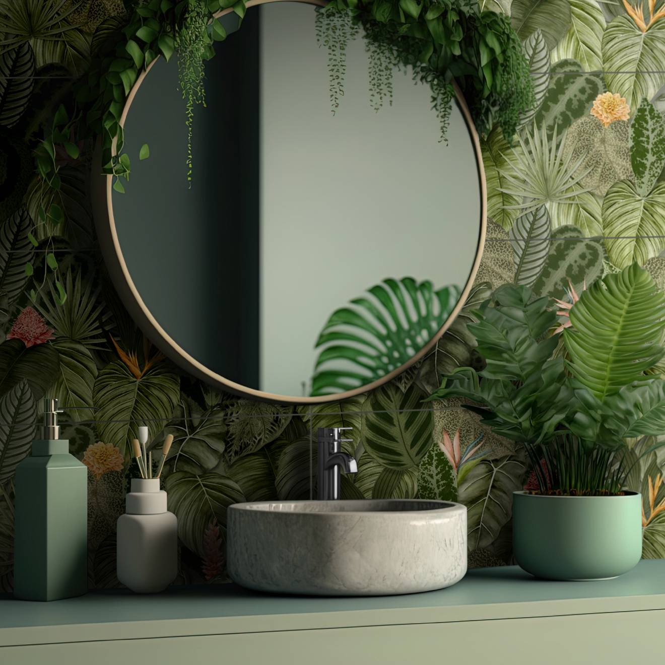 Tropical Oasis Field Tile