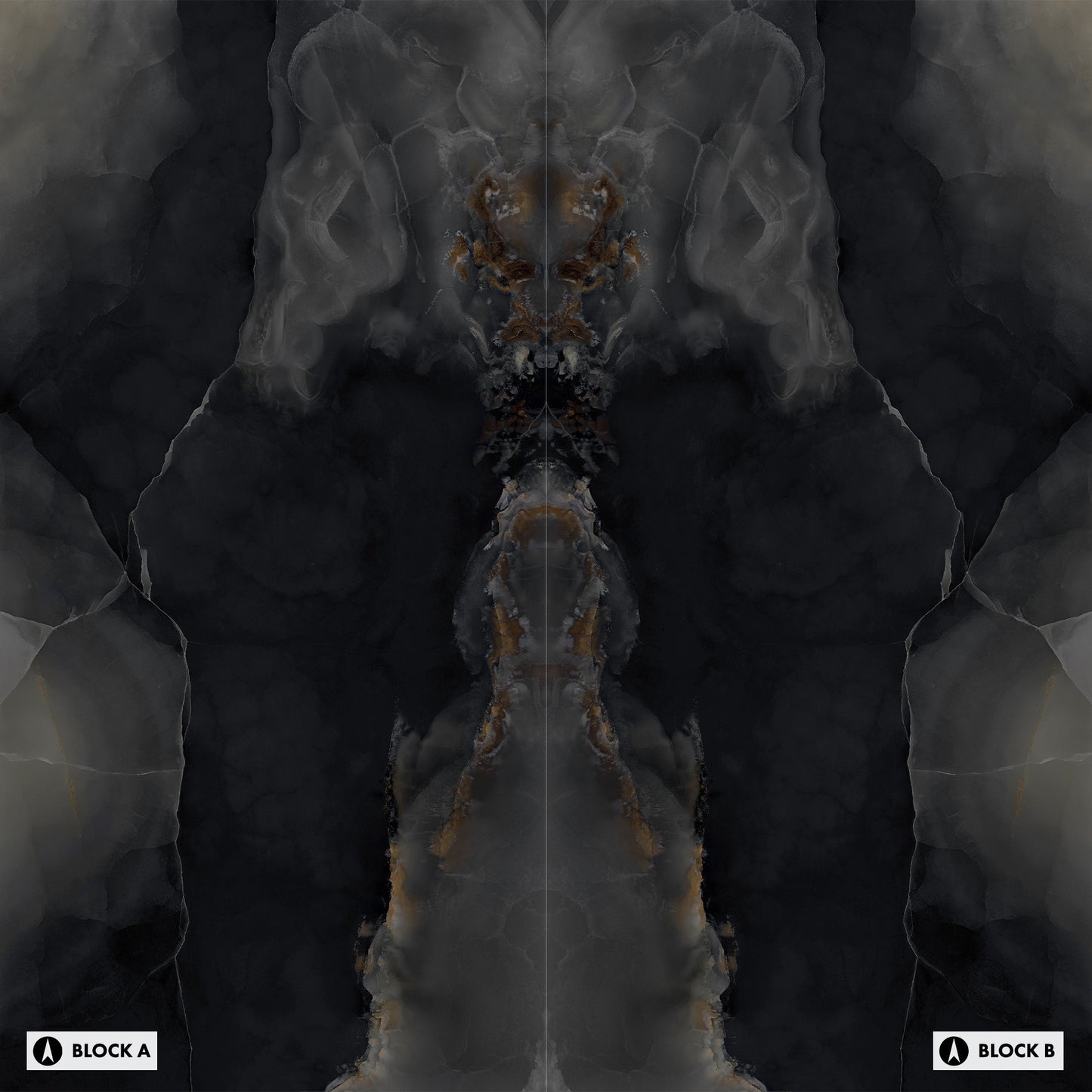 Onici Onyx Black Bookmatched (Full Lappato)