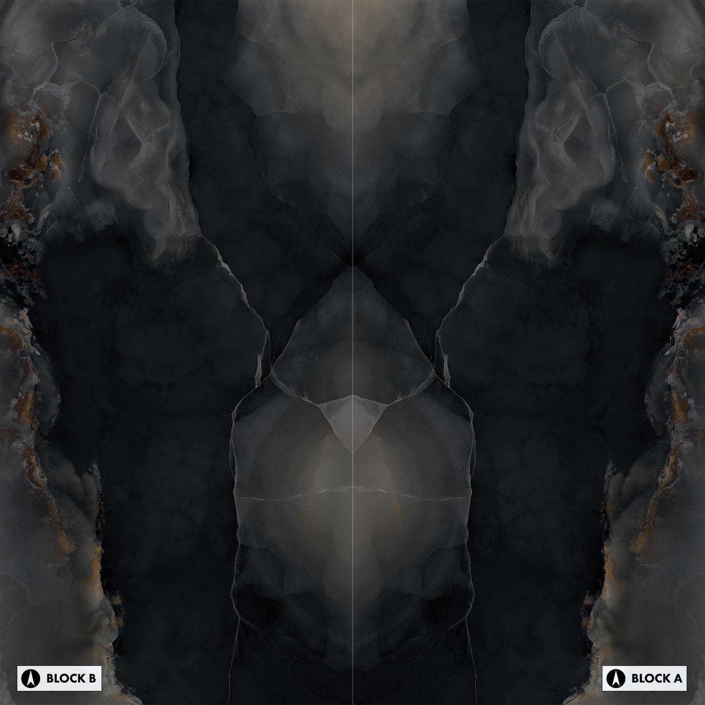 Onici Onyx Black Bookmatched (Full Lappato)